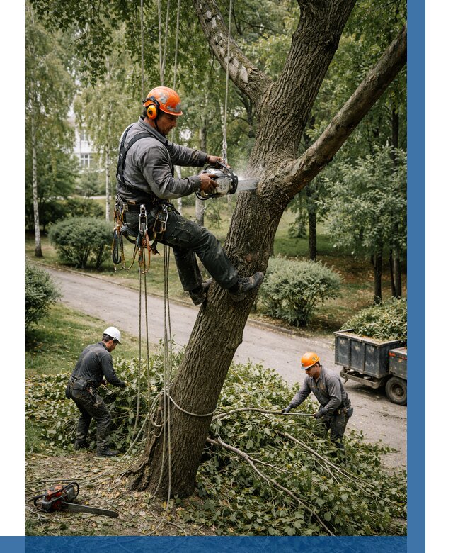 Кронирование деревьев в Волжском от 6585 р. | ВЫСОТНИК-Влж