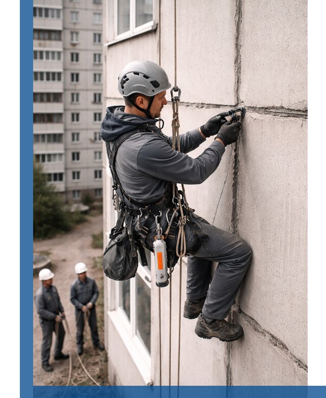 Обследование межпанельных швов и герметизация в Волжском