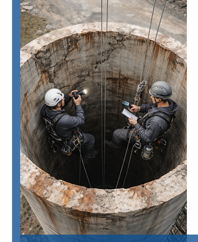 Обследование дымовой трубы: диагностика и оценка состояния в Волжском